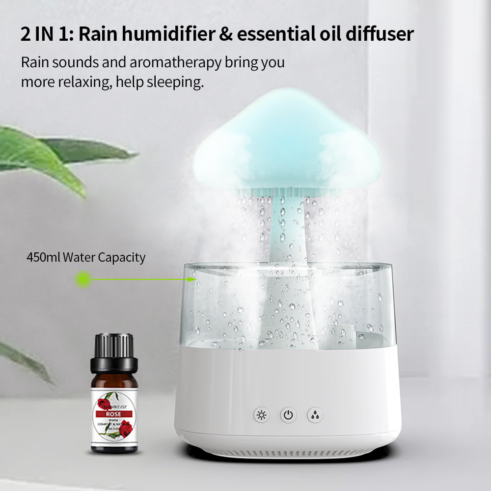 2-in-1 Aromatherapy Rain Cloud Humidifier