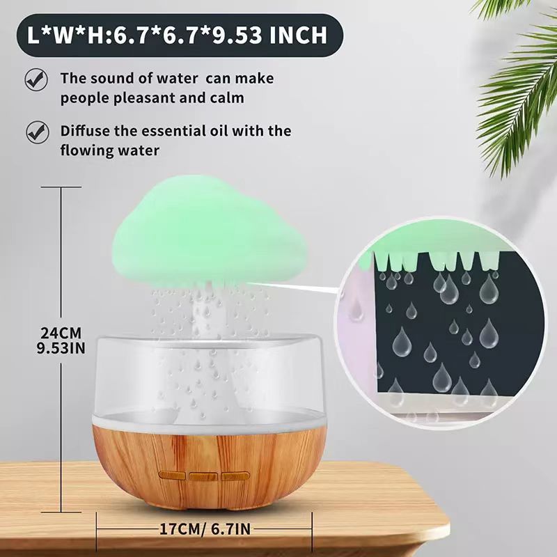 2-in-1 Aromatherapy Rain Cloud Humidifier